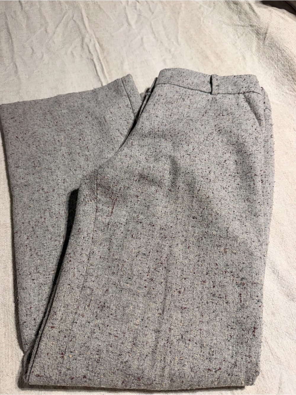 The Limited Cassidy Light Grey Tweed Dress Pants